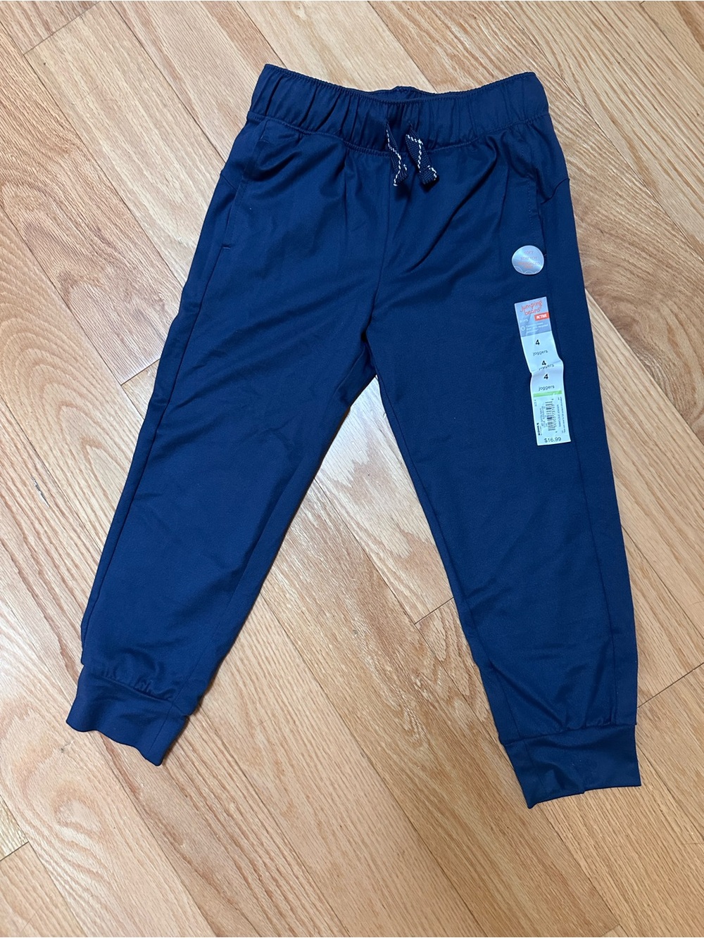 NWT Boys Jumping Beans Navy Blue Jogger Pants with Elastic Waist